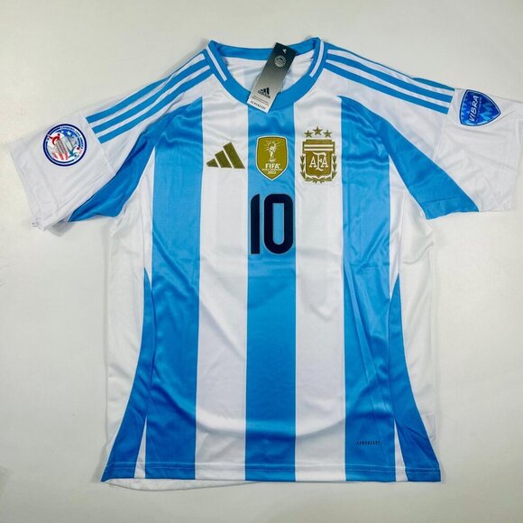 Adidas Copa America 2024 Lionel Messi #10 Argentina Home Jersey All Patches - Picture 2 of 13